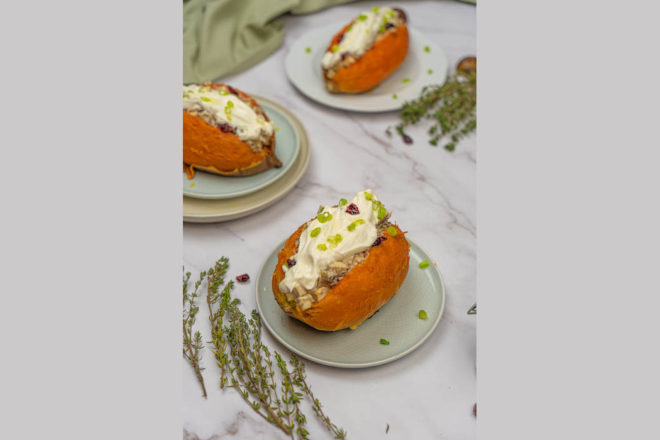 Patates douces garnies