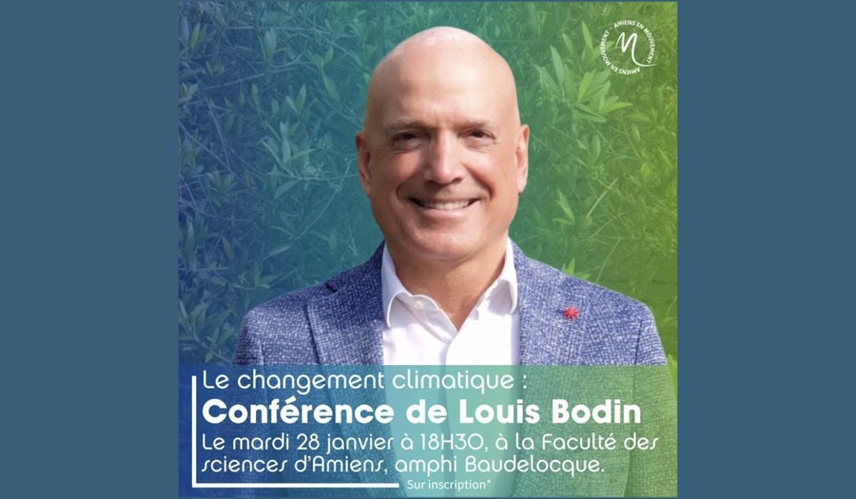 Louis Bodin à Amiens : une conférence sur la météo, le climat et notre avenir