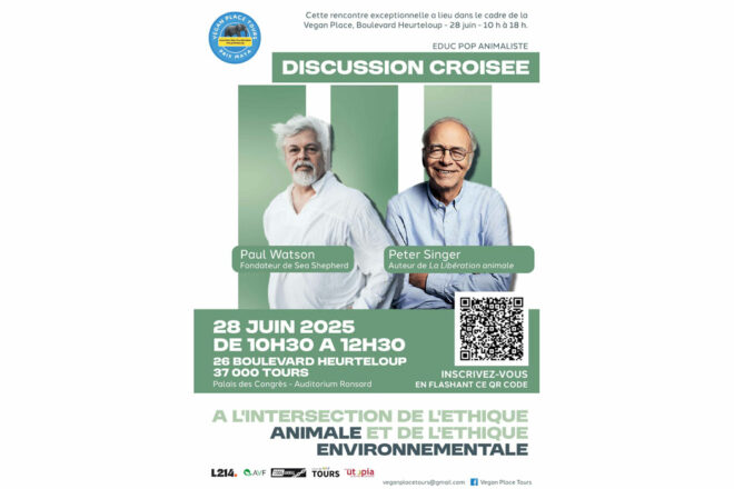 Une rencontre exceptionnelle -unique en Europe- : Peter Singer & Paul Watson