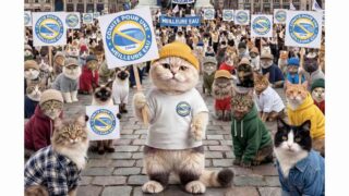 Un chat militant pour « une meilleure eau » intrigue les réseaux sociaux