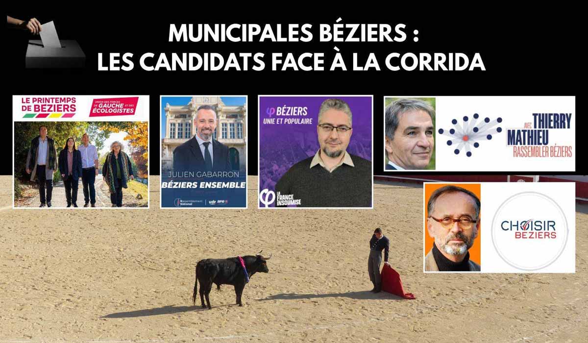 Elections municipales 2026 à Béziers : les candidats face à la corrida