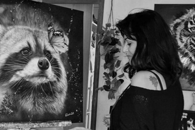 Carine Lauber, artiste peintre engagée pour la cause animale