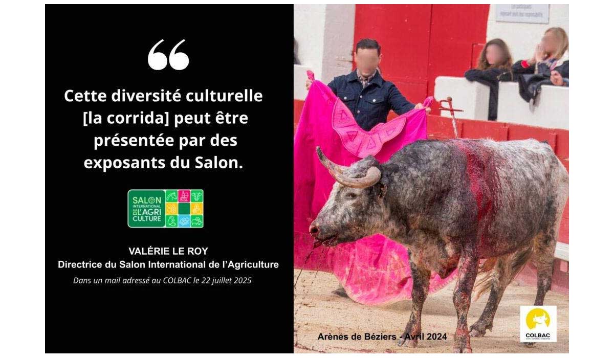 Le Salon de l’Agriculture assume la promotion de la corrida Le Salon de l’Agriculture assume la promotion de la corrida