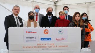 Une nouvelle page de l’histoire de la SPA à Gennevilliers s’ouvre… Pose de la 1ère pierre du nouveau refuge-fourrière