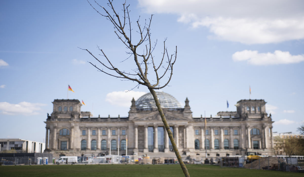 Ecosia plante son 250 millionième arbre à Berlin devant le Reichstag