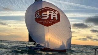 Le skipper Pierre Daniellot s’engage pour la protection animale aux côtés de la SPA lors de la Solitaire du Figaro