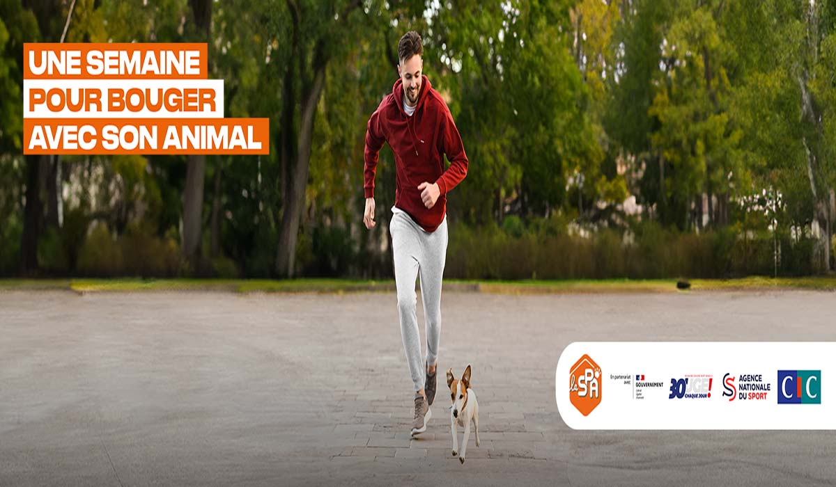 La SPA lance « Une semaine pour bouger avec son animal » du 9 au 15 septembre pour encourager l’activité physique dans le cadre de la Grande Cause Nationale 2024 