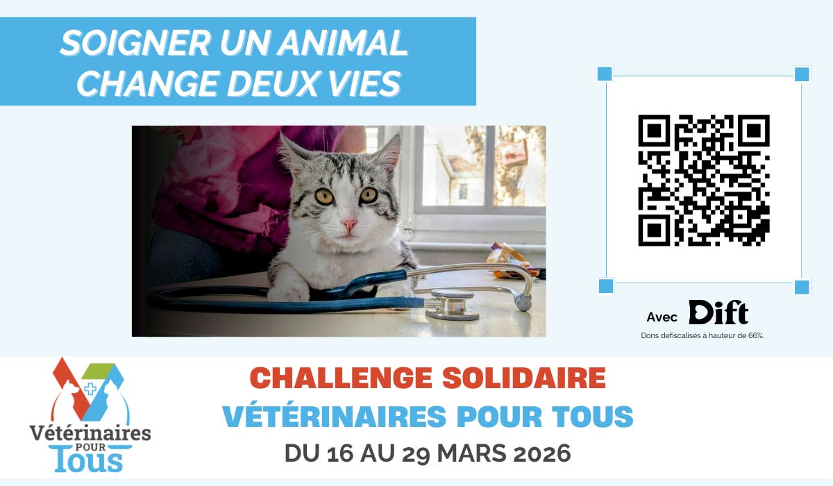 Vétérinaires Pour Tous lance un nouveau challenge solidaire pour lever des fonds.